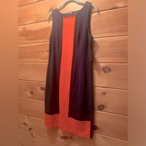 Worthington dress size 10 NWT. Orange and Navy